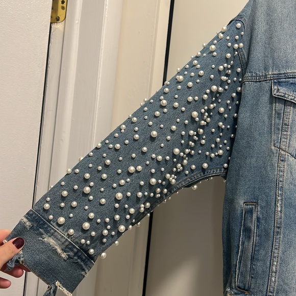 Sunset & Spring Pearl Jean Jacket - Picture 4 of 6